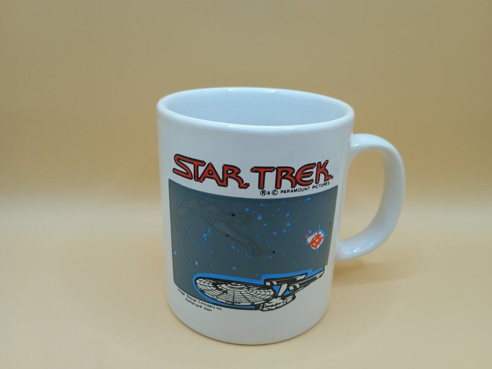 STAR TREK MOVIE KLINGON BIRD OF PREY 10 OZ COFFEE CUP 1992 KILNCRAFT STL ENGLAND